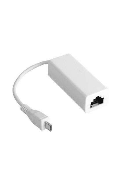 MicroConnect Micro USB - Ethernet Alb