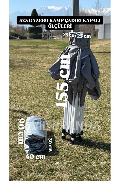 SEVİLBRANDA 3x3 GAZEBO KAMP ÇADIRI