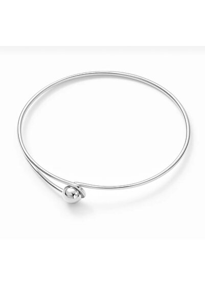 NISHPOINT GÜMÜŞ RENGİ ÇELİK TASARIM MİNİMAL CHOKER KOLYE
