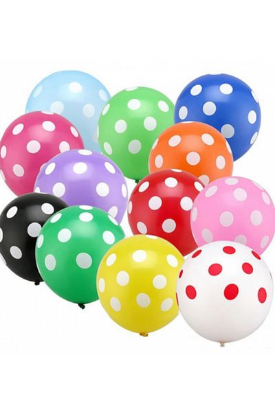 Çemrek Süs Parti Kalisan Colorful Scored Balloon 12 Inch 25 Pcs