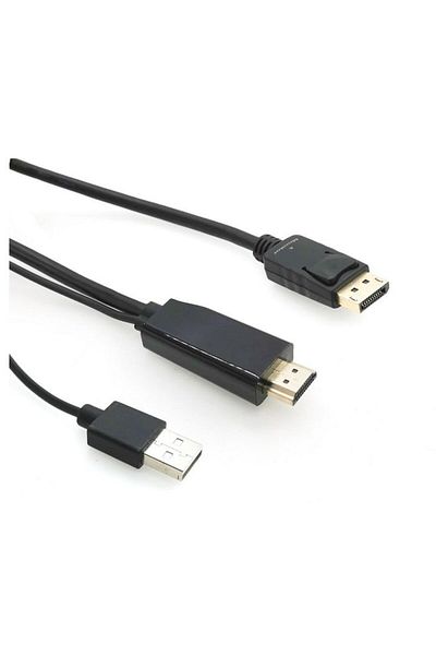 MicroConnect HDMI DisplayPort konwerter 3m