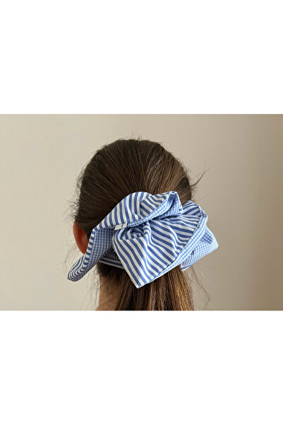 OIA Atelier Square Square Double Pattern Scrunchie Rubber Buckle