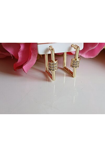 Çelik SERENAY DİKDÖRTGEN KÜPE VIP 14K