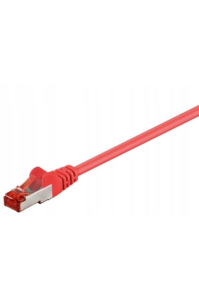 MicroConnect S/FTP CAT6 0,5m Czerwony LSZH