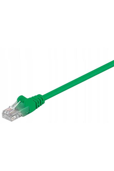 MicroConnect U/UTP CAT5e 0,25M Zielony PVC