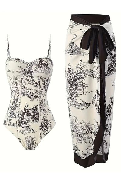 Lilly Pastoral Elegance Swimsuit and Pareo