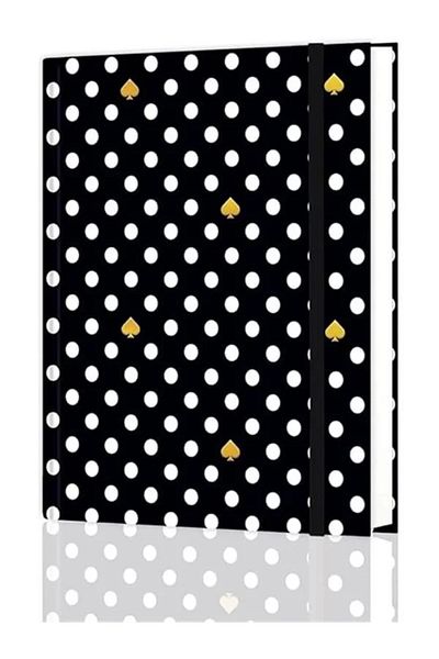 Mu Art Ahşap Victoria's Journals 16,5X22,5 cm Hidden Spiral Dotted Notebook Undated Notepad (Candy Polka)