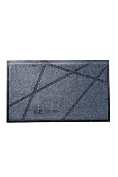 OPTIM DEKO Entrance Mat, Absorbent, Non-slip, Modern Design with 'Welcome' Inscription