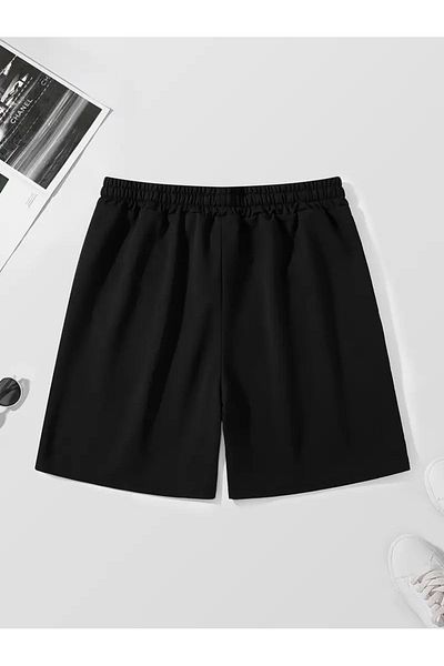 LAND MODA Skull & Rose Printed Drawstring Shorts for Men - Casual