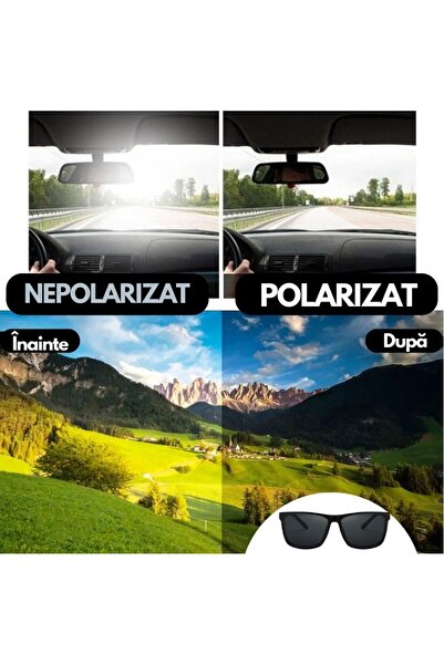 Hipolar - Ochelari de soare polarizați unisex, clasa 3, lentilă neagră HD24, UV400