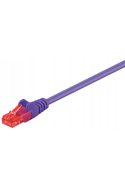 MicroConnect U/UTP CAT6 0,25M Fioletowy PVC