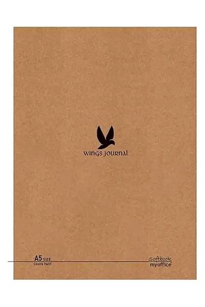 Mu Art Ahşap Wings Journal 4-Piece Notebook Set A6 Lined 72 Pages 10,5X14,5 cm