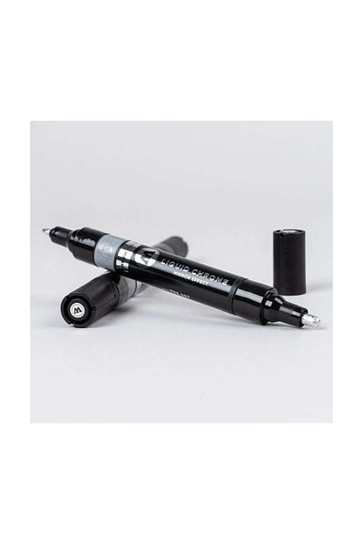 Molotow Liquid Chrome Marker Pen 1.5-4 Mm. Double Tip Twin Marker Pen