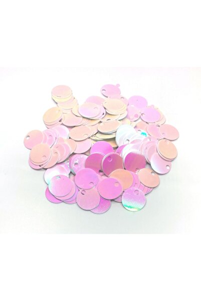 Bi hızlı 20 mm Süsleme Pulu, Elbise Pulu, Çanta Pulu, Payet Pul (110 Adet 20 Gram) Holografik Beyaz