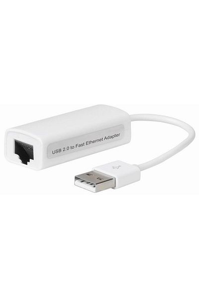 MicroConnect USB2.0 - Ethernet Biały