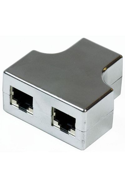 MicroConnect Y-ADAPTER RJ45-2xRJ45 F/F 8P, MPK402-M