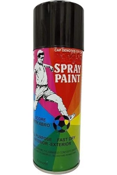 fitto Gloss black spray paint, fast drying, for interior/exterior use