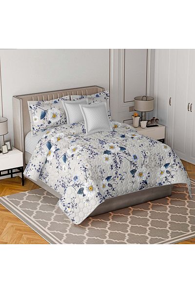 Moon 6-piece compressed hotel double bed sheet for a refreshing summer, quilt size 250x230 cm