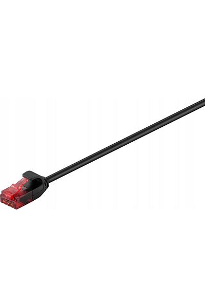 MicroConnect U/UTP CAT6 0,5M,czarny,cienki, V-UTP6005S-SLIM