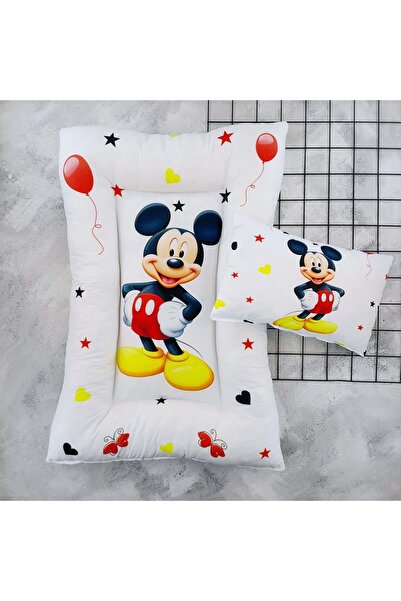 BEBEMER وسادة مبطنة ميكي ألتاتشما - كريمي