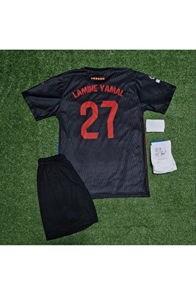 BREATHLESS 2024/25 Yeni Sezon Lamine Yamal Deplasman Çocuk Forması 4'lü Set
