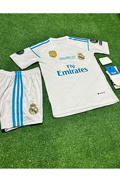 MONTENERO R.Madridd 2018 Kiev Champions League Final Sergio Ramos Kids Jersey Set of 4