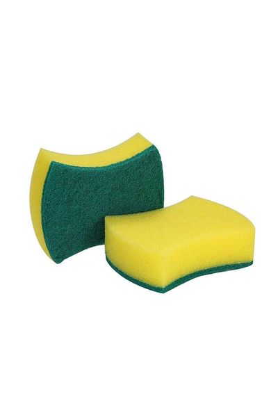 Bisbell Kitchen Sponge Scrubber 2Pcs,Cleaning Sponge 10X8X3Cm-1X200,BB3873