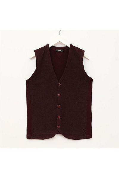 Dio Rise Ανδρικό κοντομάνικο γιλέκο - 189074 - Dark Claret Red