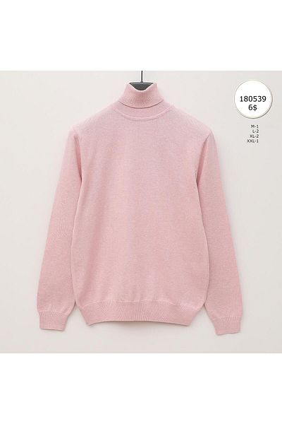 Dio Rise Men's Unsharded Long Sleeve Slim Sweater - 180539 - Pink