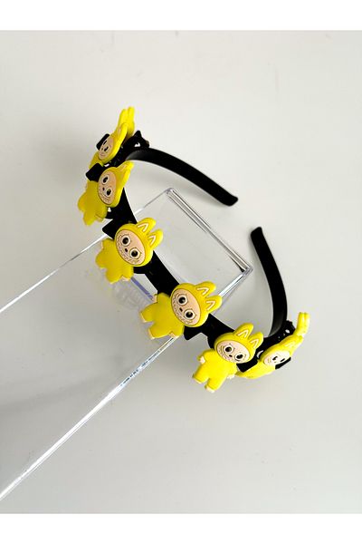 PURPLE'S BİR TUTAM MUTLULUK Children's Crown with Row of Labubu Figures and Eight Latches