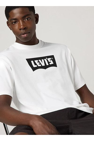 Levi's Tricou alb cu imprimeu normal pentru bărbați - 005F9-0001