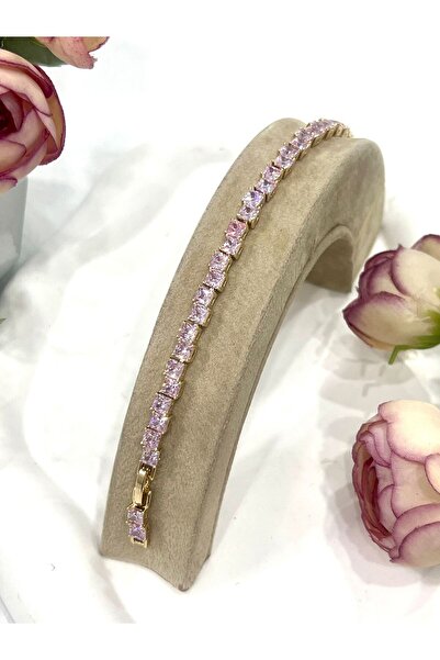 XUPING JEWELRY Özel Kaplama Altın Rengi Pırlanta Pembe Montür Taşlı Kalın Bag...