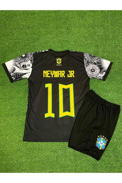 BYSPORTAKUS Brezilya Neymar Jr Özel Konsept Çocuk Forması (GRİ)