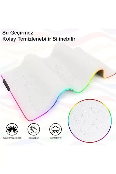 Mu Art Ahşap Klasse Rgb Mouse Pad 80X30 Cm, 4 mm Thickness, Glossy Waterproof Surface, Player Gaming XXL Mausepad