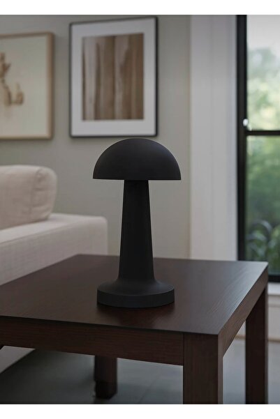 CEZVE HOME Dokunmatik Şrjlı 3 Kademeli Işıklı Gece Lambası Usb Girişli Metal Mantar Gece Lambası