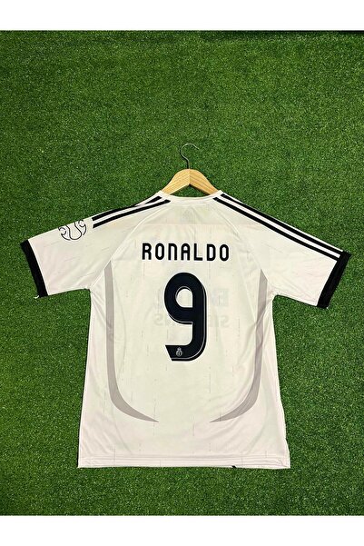 BYSPORTAKUS Real Madrid 2006/07 Yeni Sezon Ronaldo Nazario Forması(Beyaz)