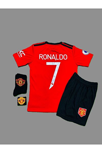 BYSPORTAKUS Cristiano Ronaldo 2021-22 Sezonu Manchester/United Çocuk Forması ...