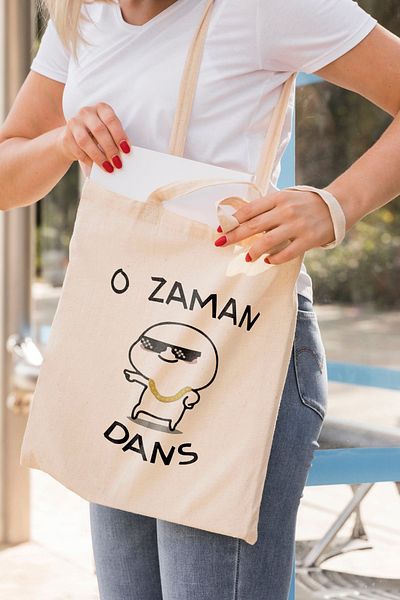 ÇELİKLER HEDİYE That Time Dance Printed Cloth Bag