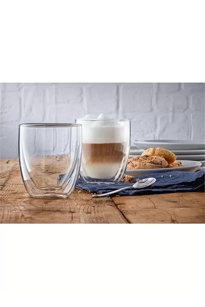 STOREMAX Glass Cappucino Glass 2P