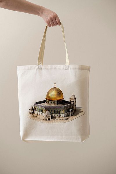 ÇELİKLER HEDİYE Palestine Free Jerusalem Printed Cloth Bag