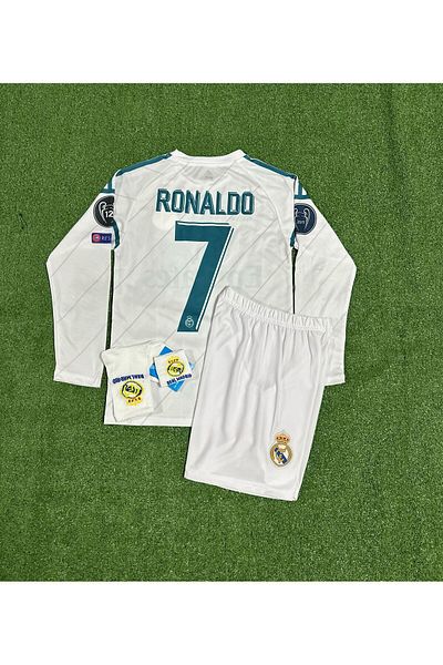 MONTENERO Cristiano Ronaldo Kiev Long Sleeve Child Jersey Set of 4 (Embroidered)