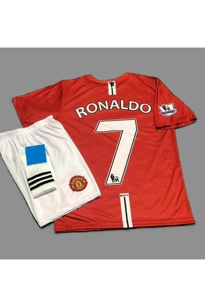 Lion Spor مجموعة قمصان كريستيانو رونالدو 2008 نهائي موسكو مانشستر/يونايتد للأ...