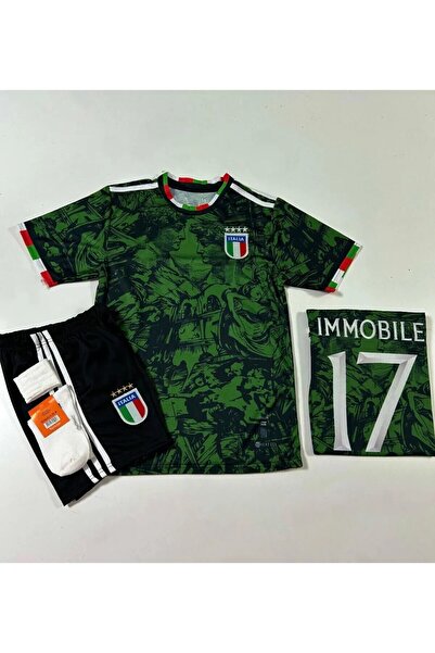 BYSPORTAKUS Ciro İmmobile İtalya Özel Tasarım Rönesans Yeşil Temalı Çocuk For...