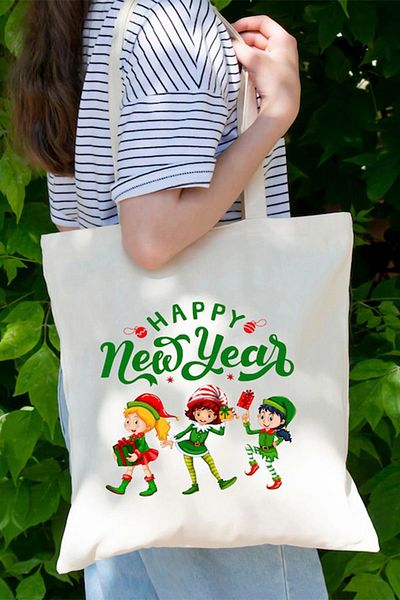 ÇELİKLER HEDİYE Happy New Year Printed Cloth Bag