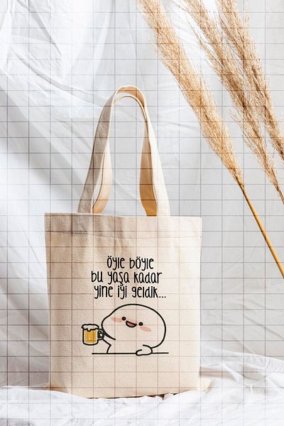 ÇELİKLER HEDİYE We'Ve Been so Good This Age Printed Cloth Bag