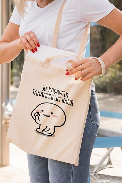 ÇELİKLER HEDİYE There's More Than Enough of My Burden Printed Cloth Bag