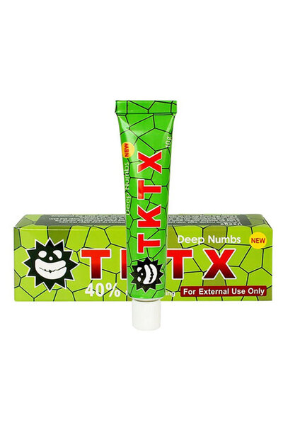 TKTX Numbing Cream 40% - Deep and Fast Action - Painless Procedure - Tattoo Numbing Cream - Green