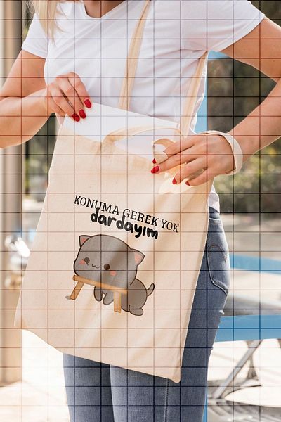 ÇELİKLER HEDİYE No Location Needed I'M Hungry Printed Cloth Bag