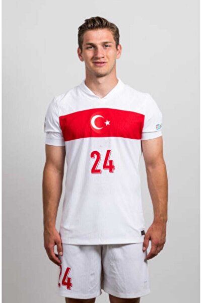 BYSPORTAKUS Türkiye Milli Takım Euro 2024 Semîh Kılıçsoy Forması (BEYAZ)