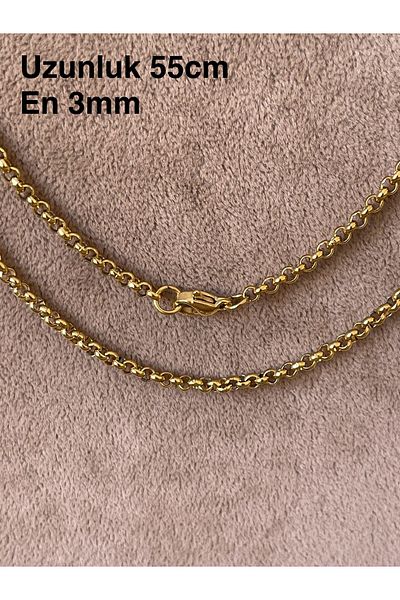 Rupen Kraft 316 L Surgical Steel Doc Model Gold Stainless Tarnish Free Steel Necklace
